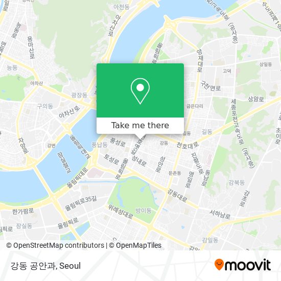 강동 공안과 map