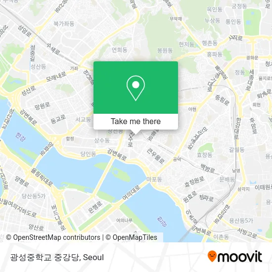 광성중학교 중강당 map