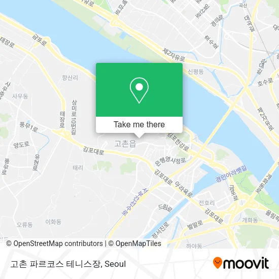 고촌 파르코스 테니스장 map