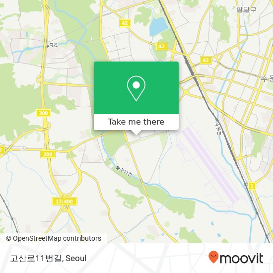 고산로11번길 map