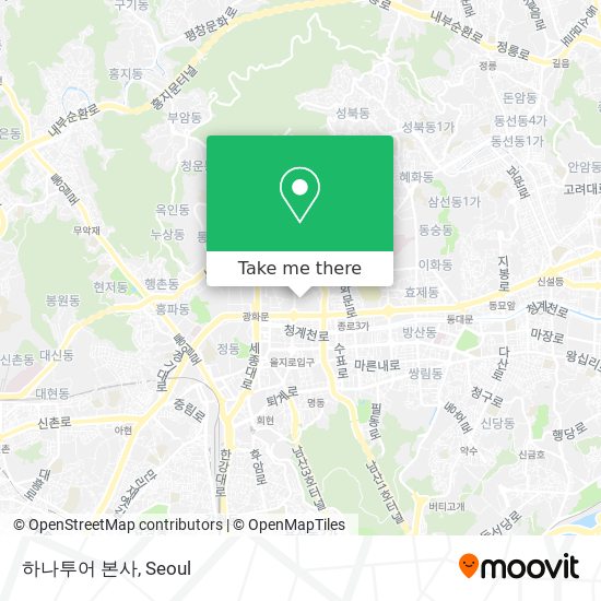 하나투어 본사 map