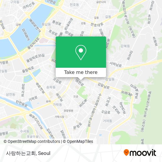 사랑하는교회 map