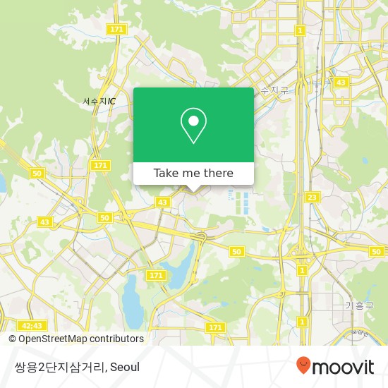 쌍용2단지삼거리 map