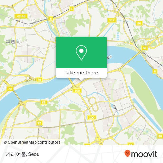 가래여울 map