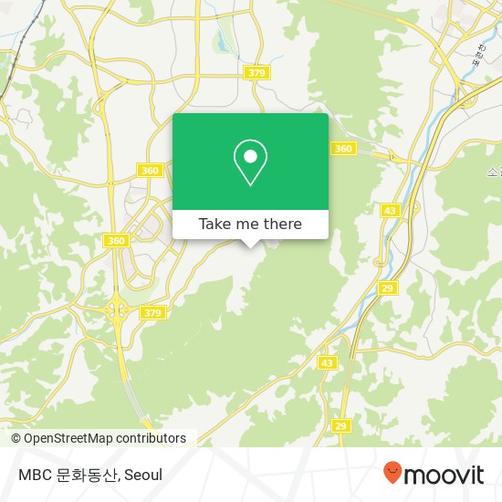 MBC 문화동산 map