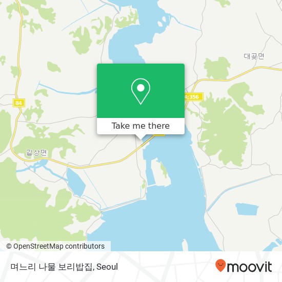 며느리 나물 보리밥집 map