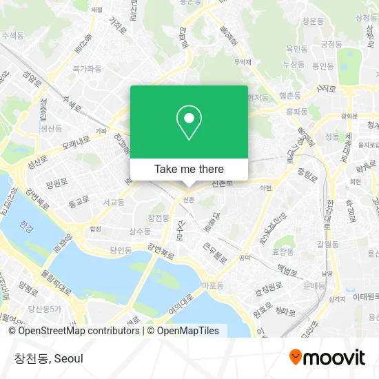 창천동 map