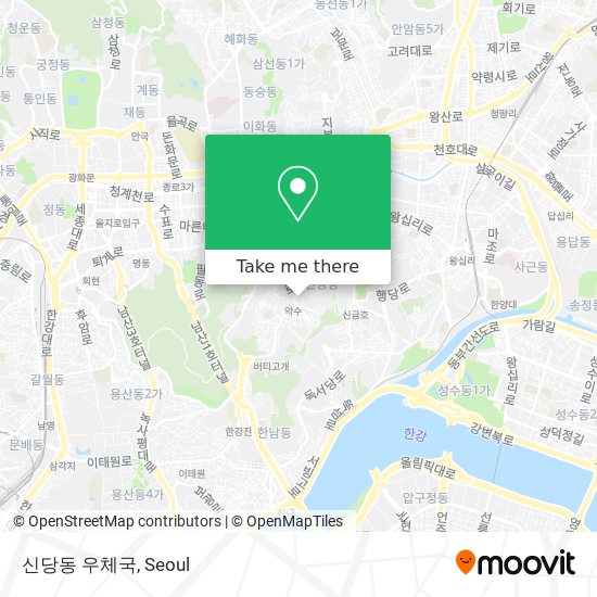 신당동 우체국 map