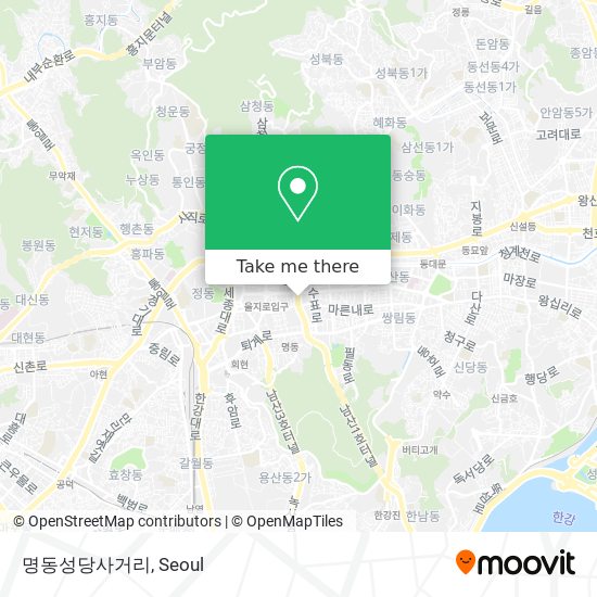 명동성당사거리 map
