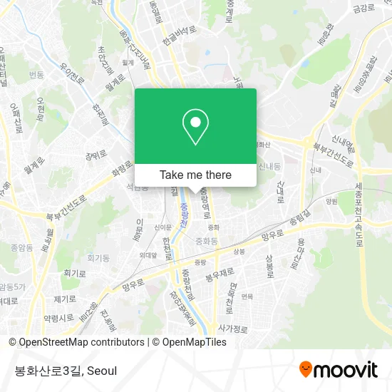 봉화산로3길 map
