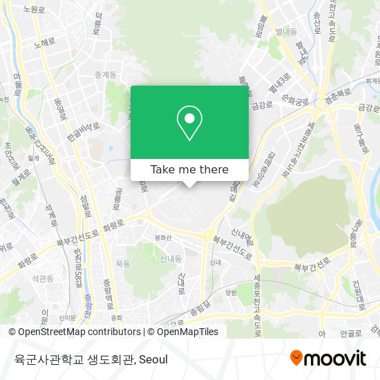 육군사관학교 생도회관 map