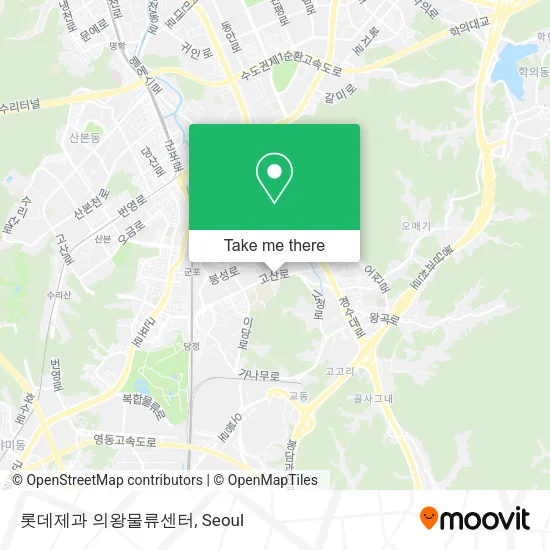 롯데제과 의왕물류센터 map