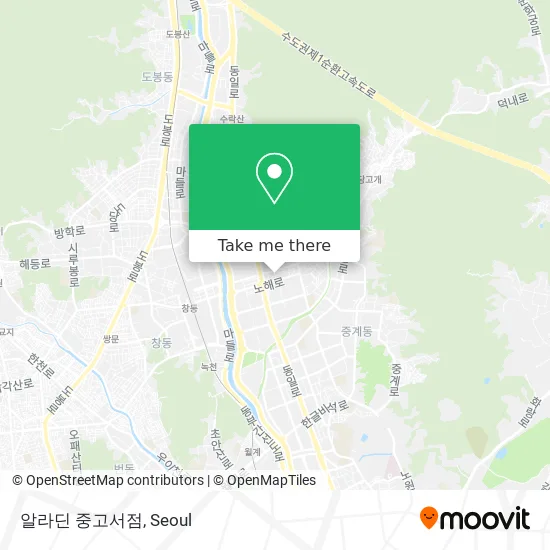 알라딘 중고서점 map
