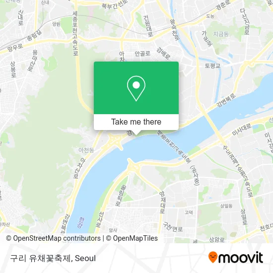 구리 유채꽃축제 map