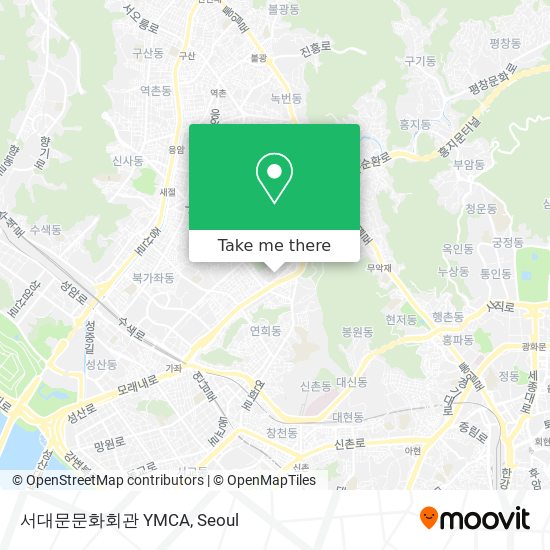 서대문문화회관 YMCA map