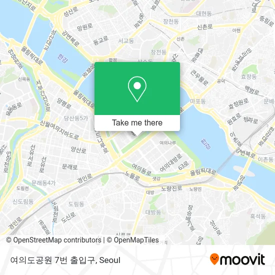 여의도공원 7번 출입구 map