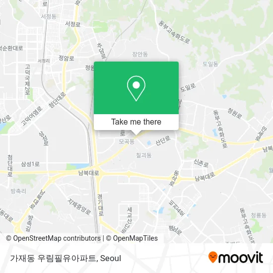 가재동 우림필유아파트 map