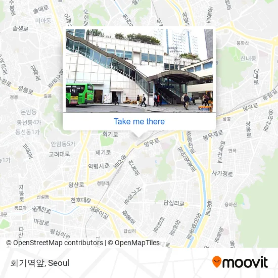 회기역앞 map