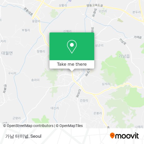 가남 터미널 map