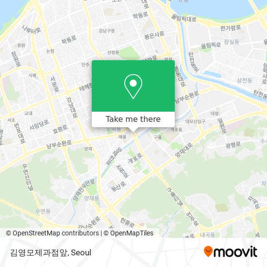 김영모제과점앞 map