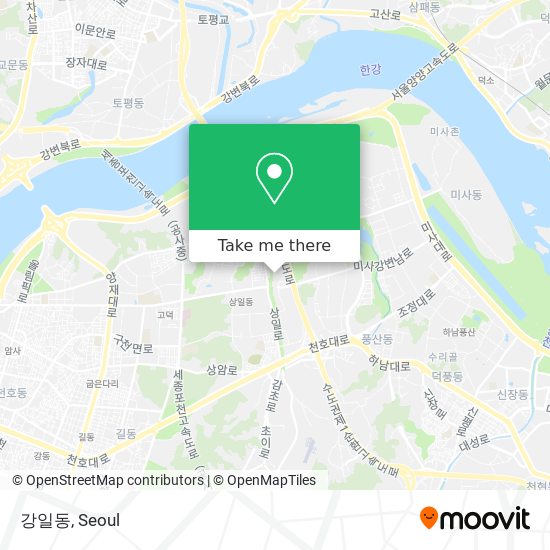 강일동 map