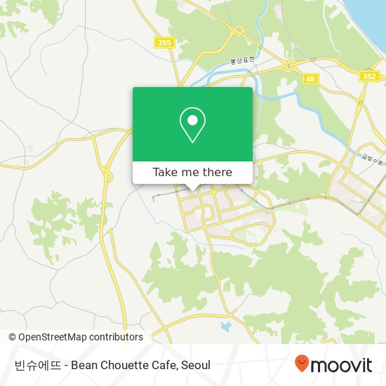 빈슈에뜨 - Bean Chouette Cafe map