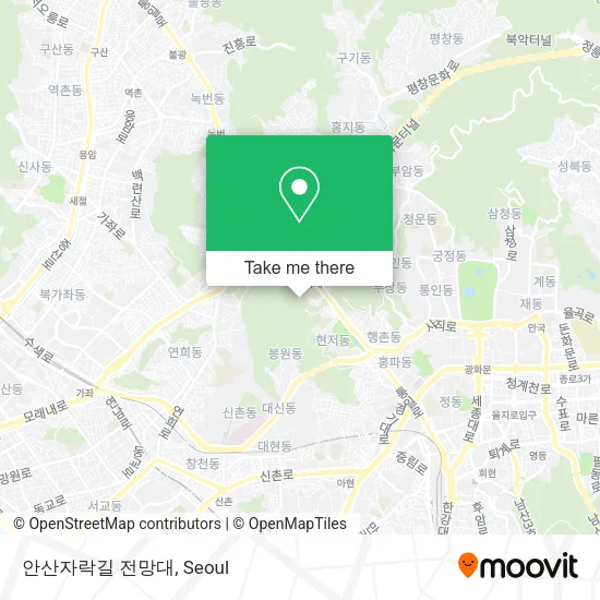 안산자락길 전망대 map