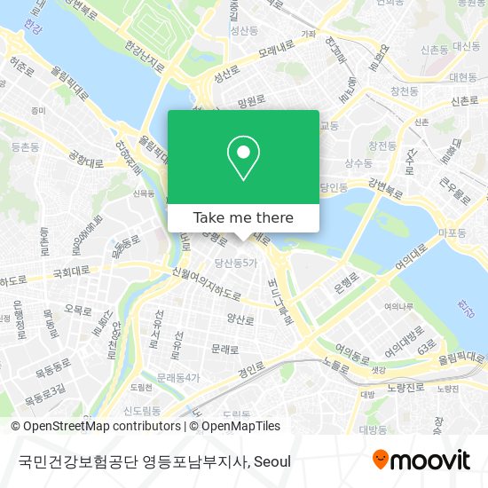 국민건강보험공단 영등포남부지사 map