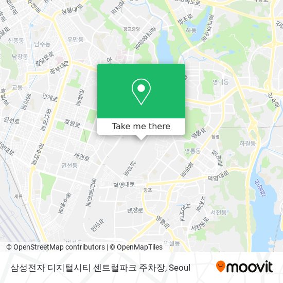 삼성전자 디지털시티 센트럴파크 주차장 map