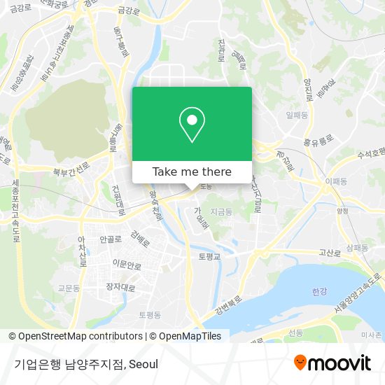 기업은행 남양주지점 map