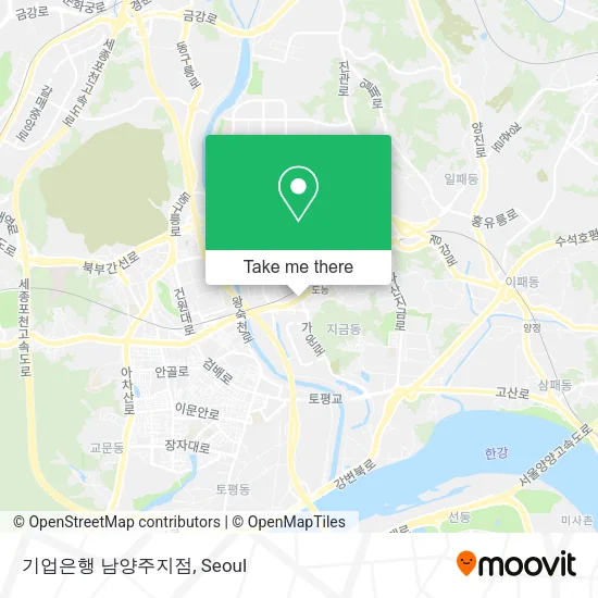 기업은행 남양주지점 map