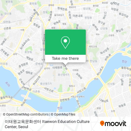 이태원교육문화센터 Itaewon Education Culture Center map
