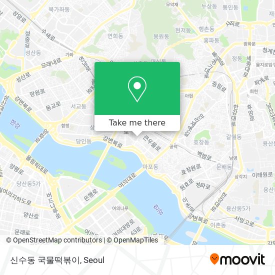 신수동 국물떡볶이 map