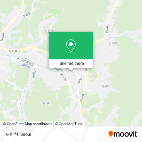 포천천 map