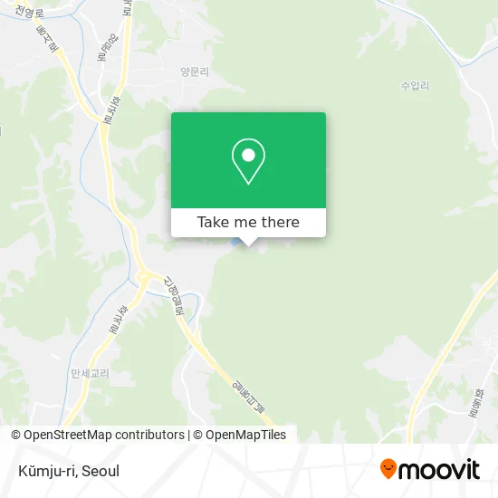 Kŭmju-ri map
