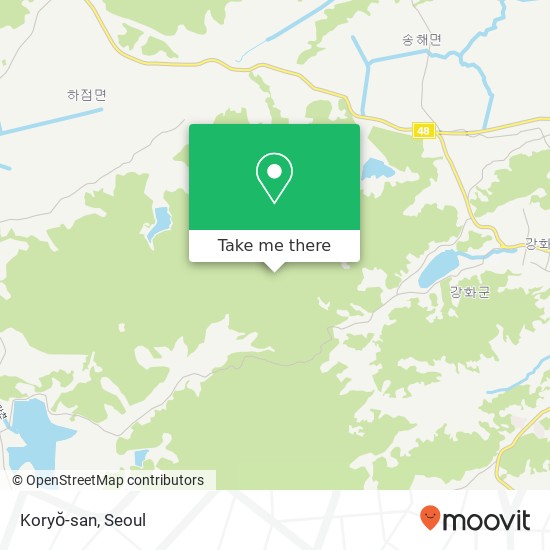 Koryŏ-san map