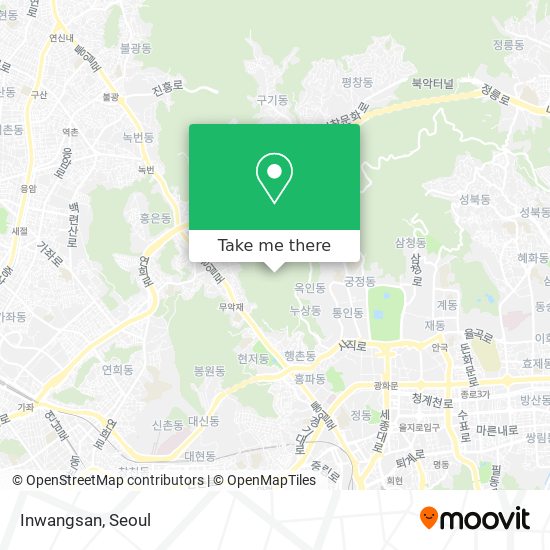 Inwangsan map