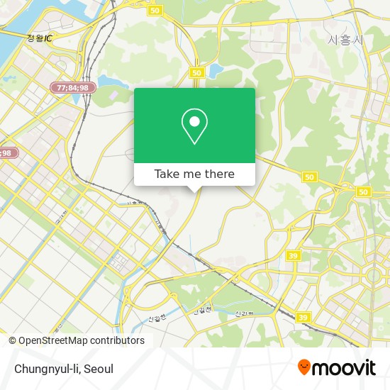 Chungnyul-li map