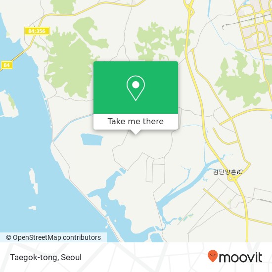 Taegok-tong map