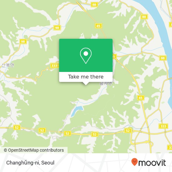 Changhŭng-ni map