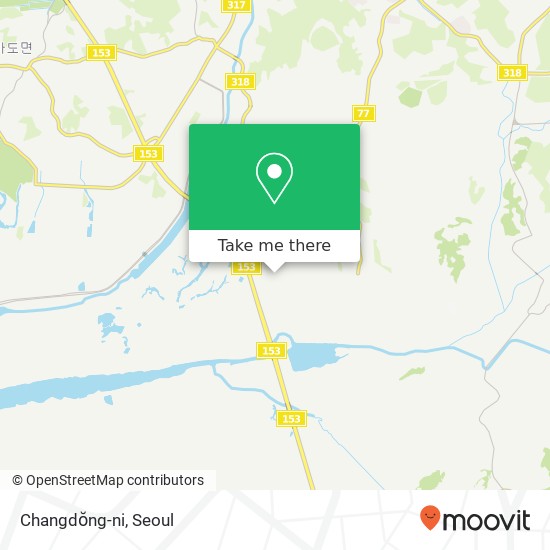 Changdŏng-ni map