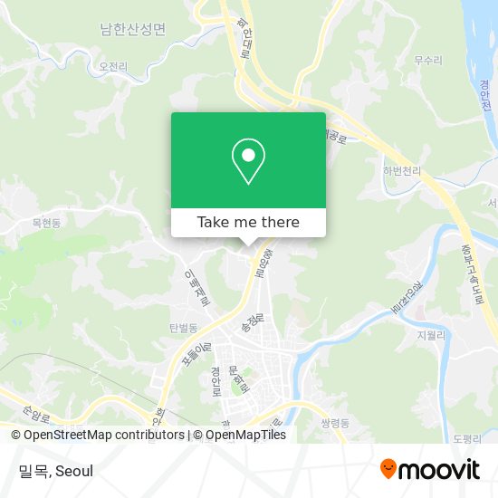 밀목 map