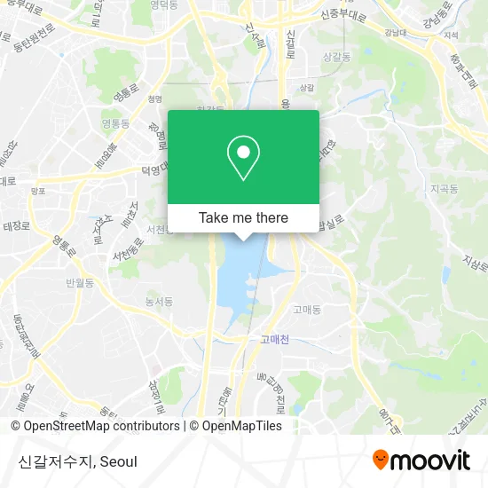 신갈저수지 map