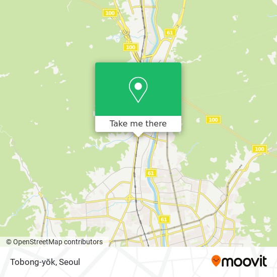 Tobong-yŏk map