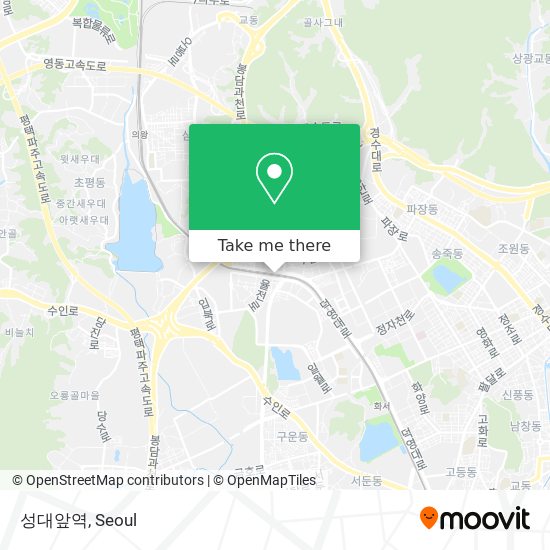 성대앞역 map