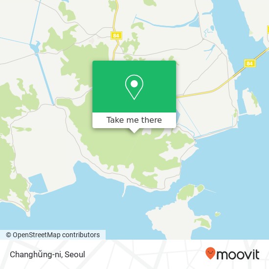Changhŭng-ni map