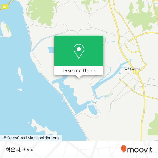 학운리 map