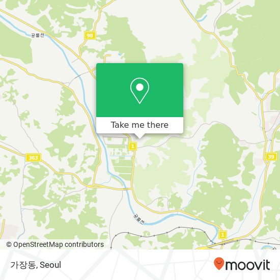 가장동 map