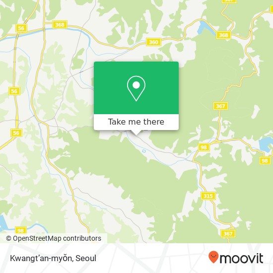 Kwangt’an-myŏn map