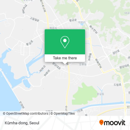 Kŭmha-dong map